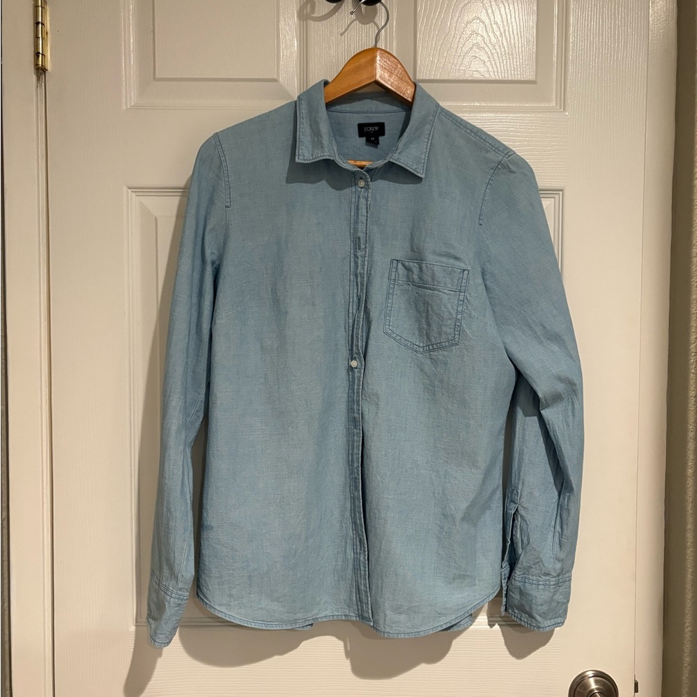 J. Crew Light Blue Chambray Shirt